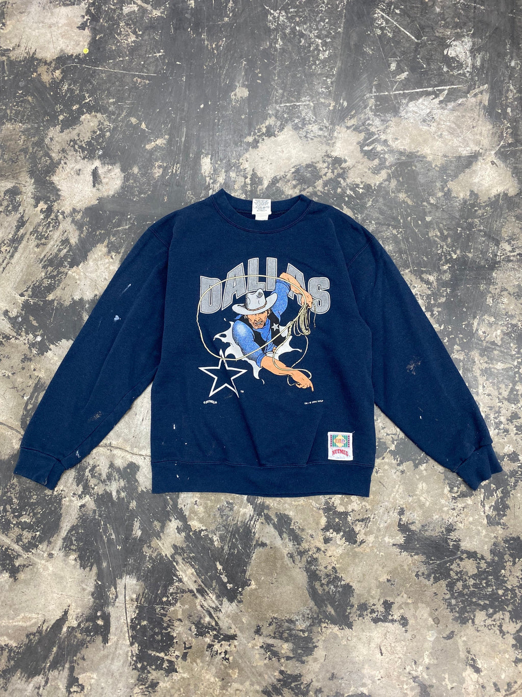 Vintage 90’s NFL Dallas Cowboys Football Lee Sport Navy Crewneck Sweater XL