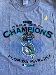 Vintage Marlins Dead Stock World Series T-Shirt - XL