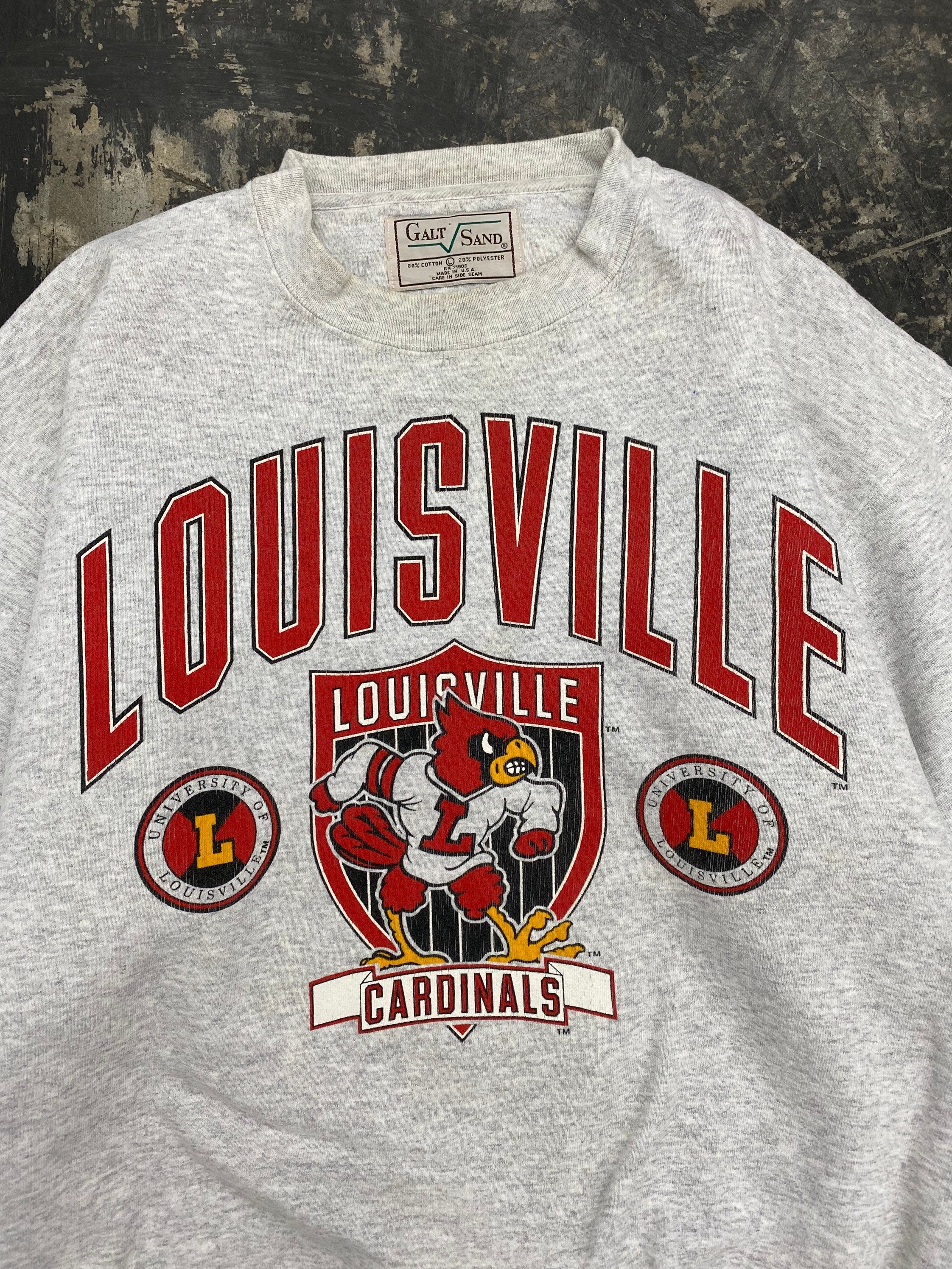 90's Louisville High School Blue Sweatshirt Hoodie Size 