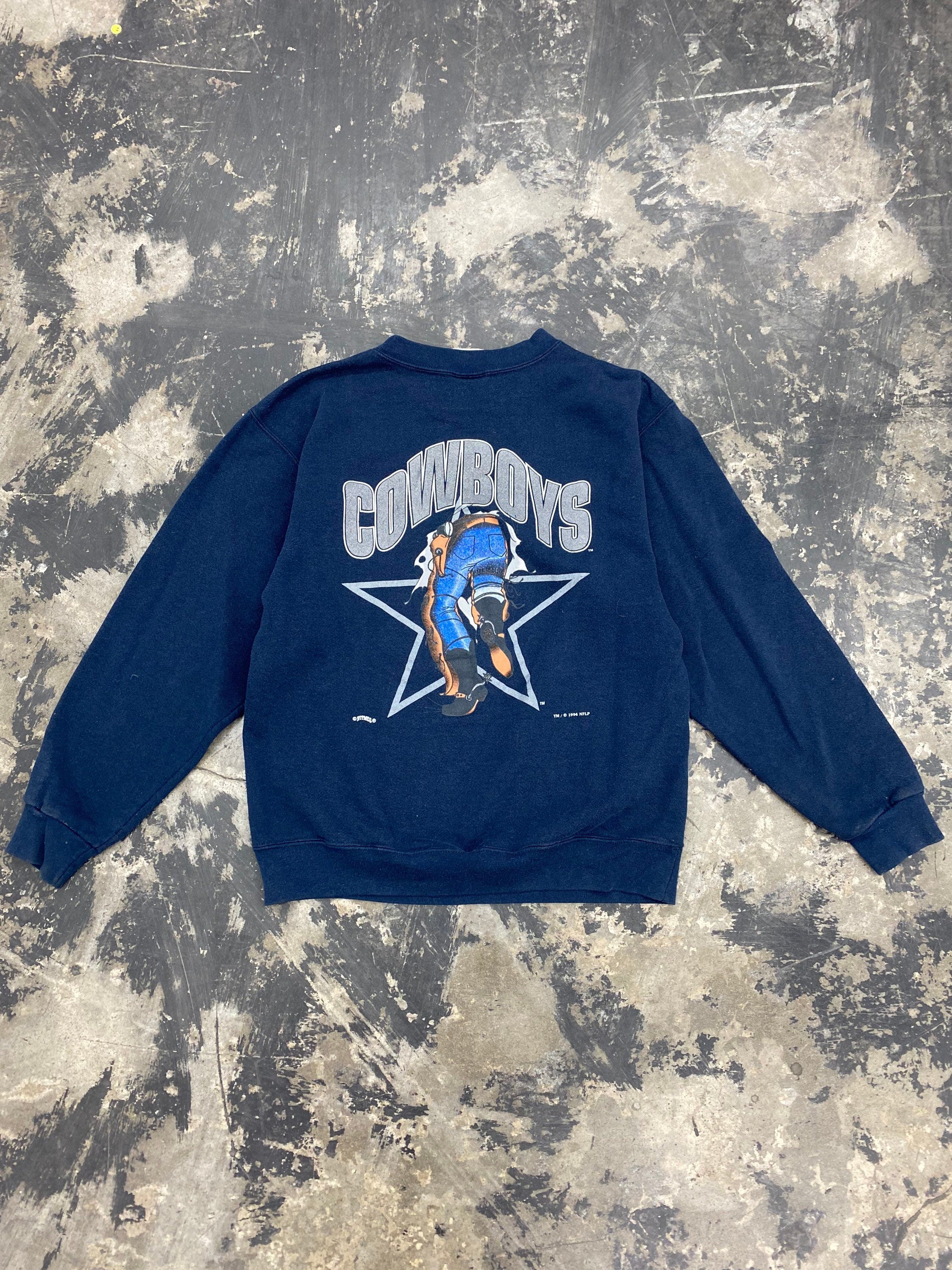 Vintage 1994 Dallas Cowboys NFL Nutmeg Sweatshirt Size Medium