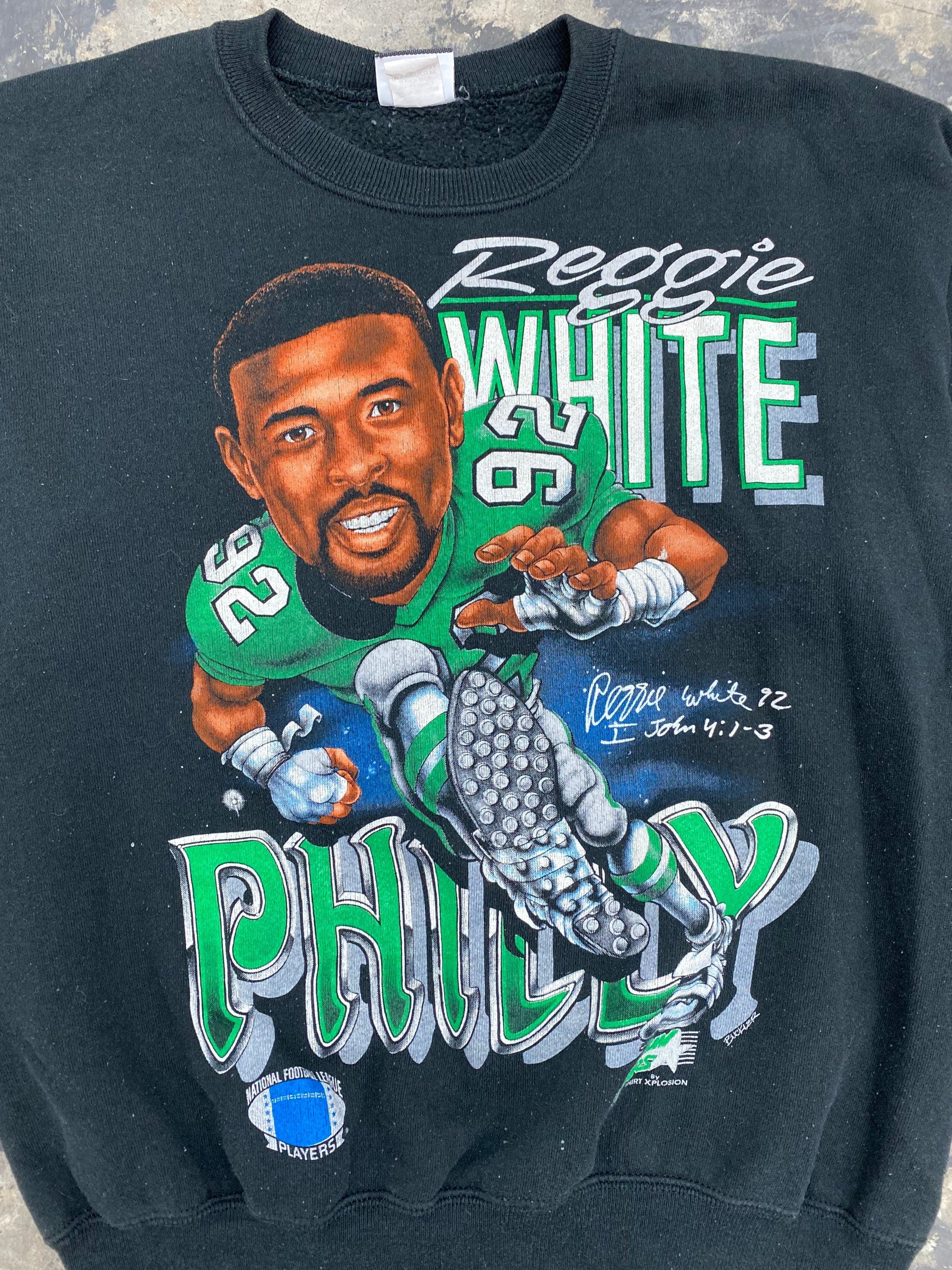 Vintage 1992 Reggie White Philadelphia Eagles NFL Sweatshirt Size Larg –  Thrift Sh!t Vintage