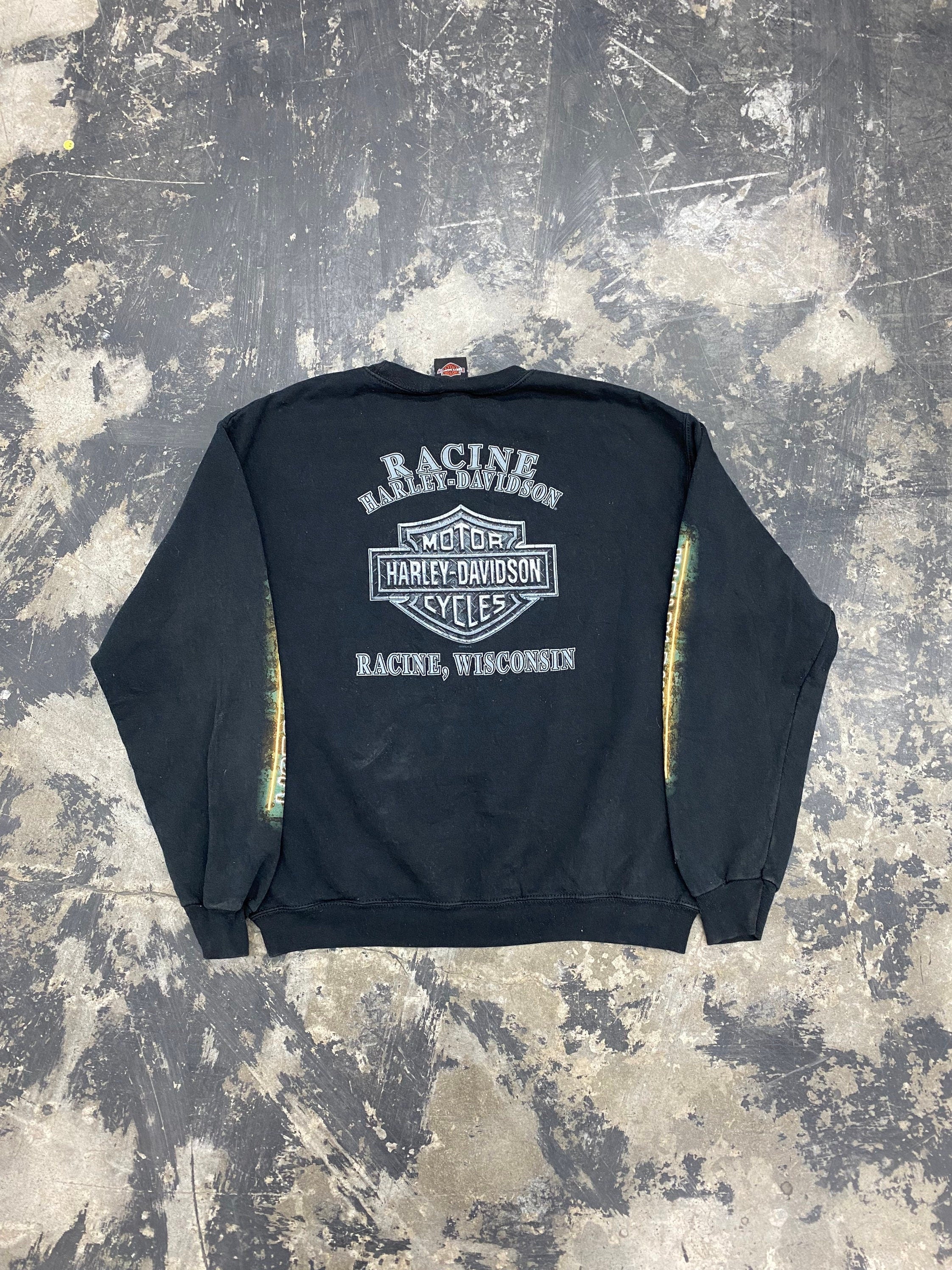 Vintage Harley Davidson Sweatshirt Racine Wisconsin Size Medium