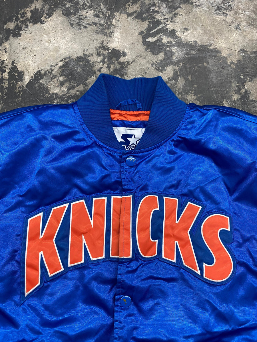 Vintage New York Knicks NBA Starter Jacket With HOOD Size Small