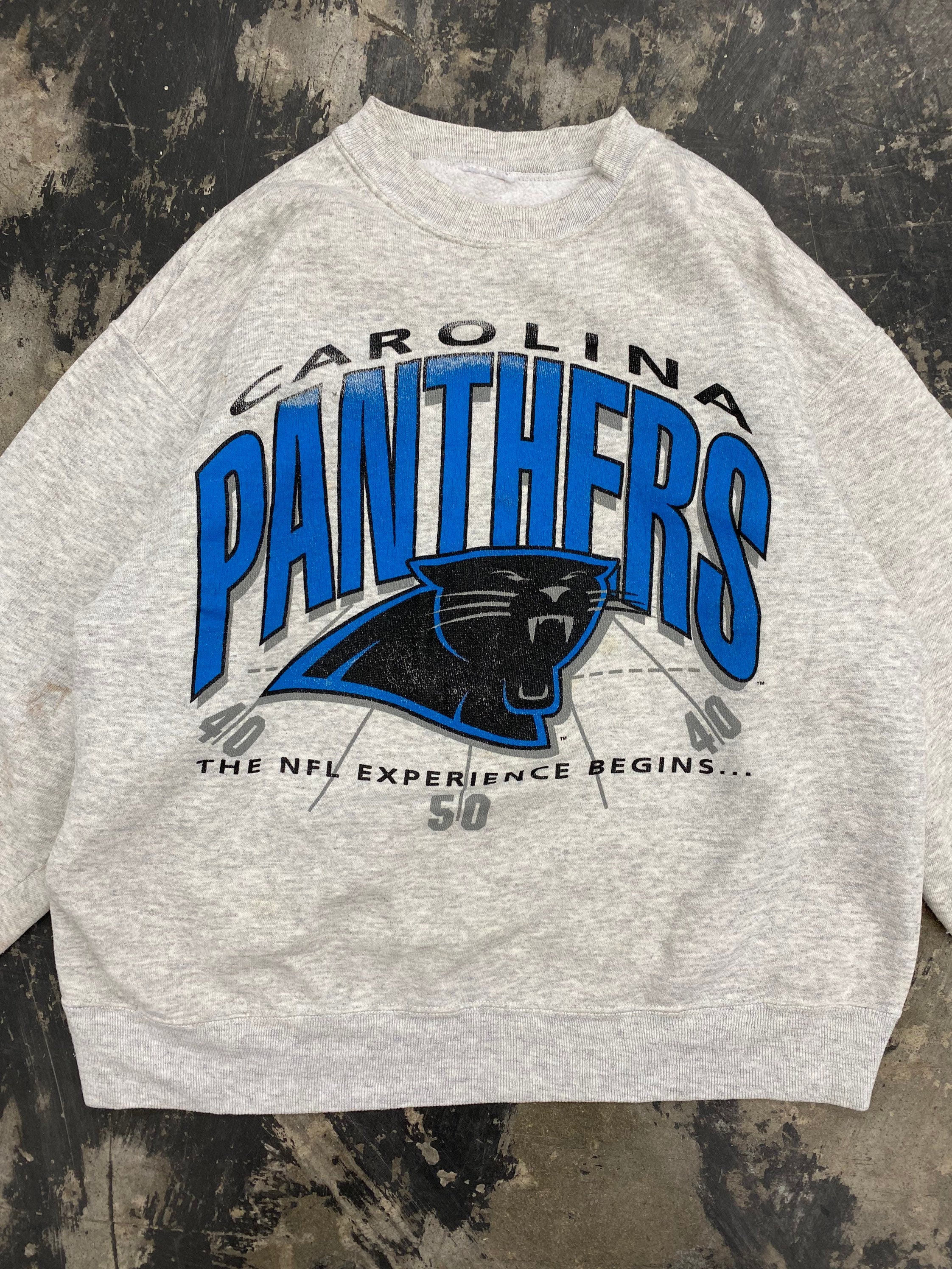 Grey carolina shop panthers sweatshirt