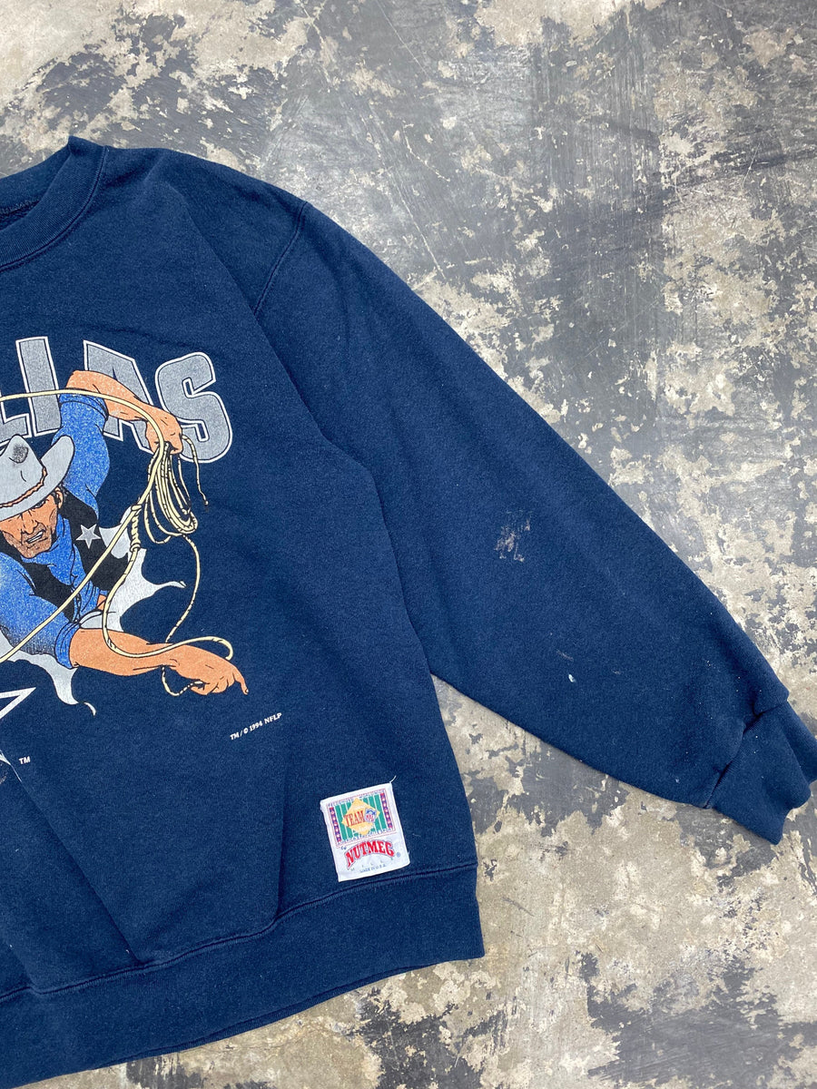 Vintage 1994 Dallas Cowboys NFL Nutmeg Sweatshirt Size Medium Paint Sp –  Thrift Sh!t Vintage
