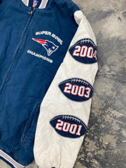 Vintage New England Patriots Super Bowl Jacket Size Large