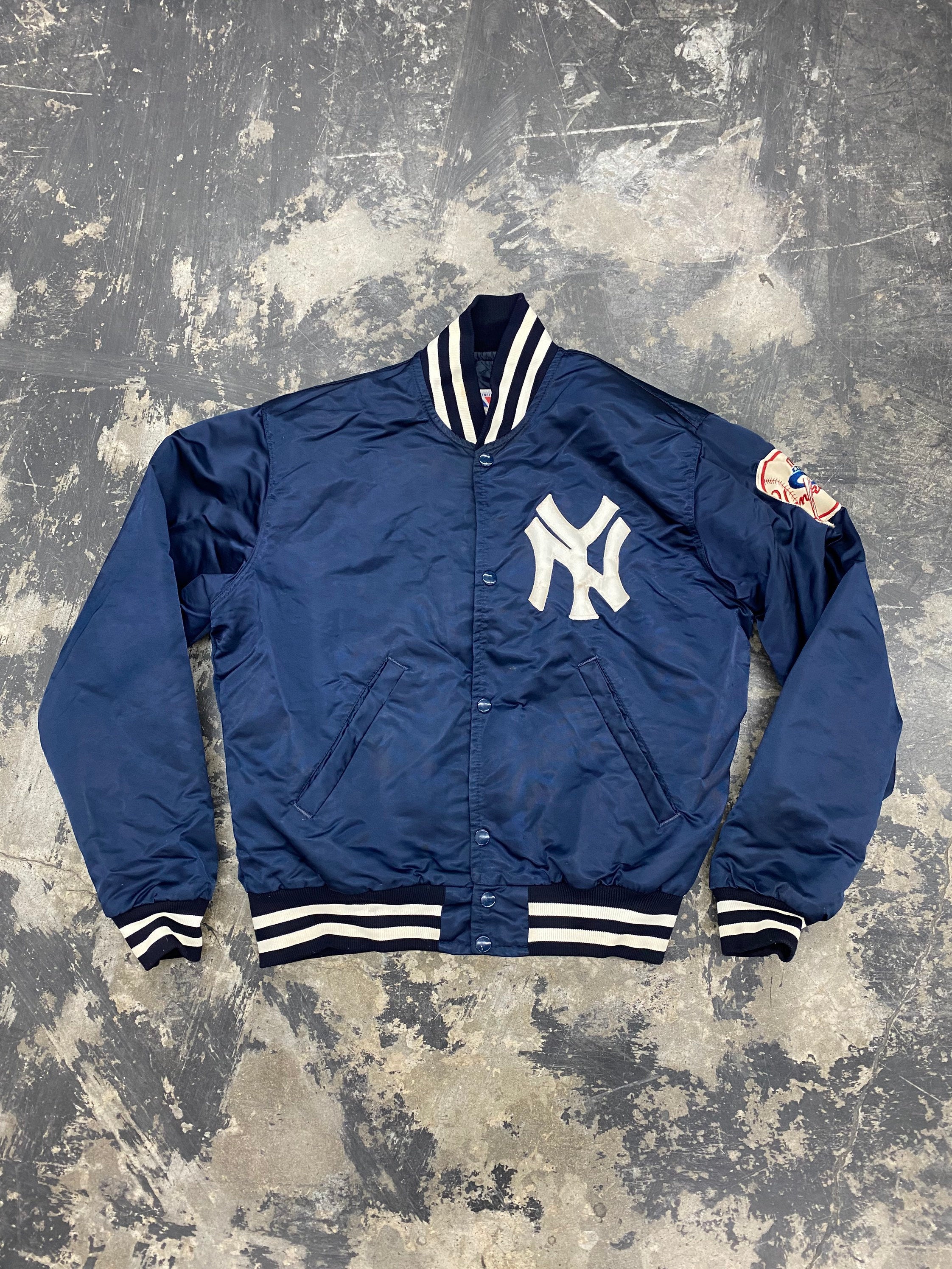 Vintage New York Yankees Nylon Starter Jacket Size Medium – Thrift Sh!t  Vintage