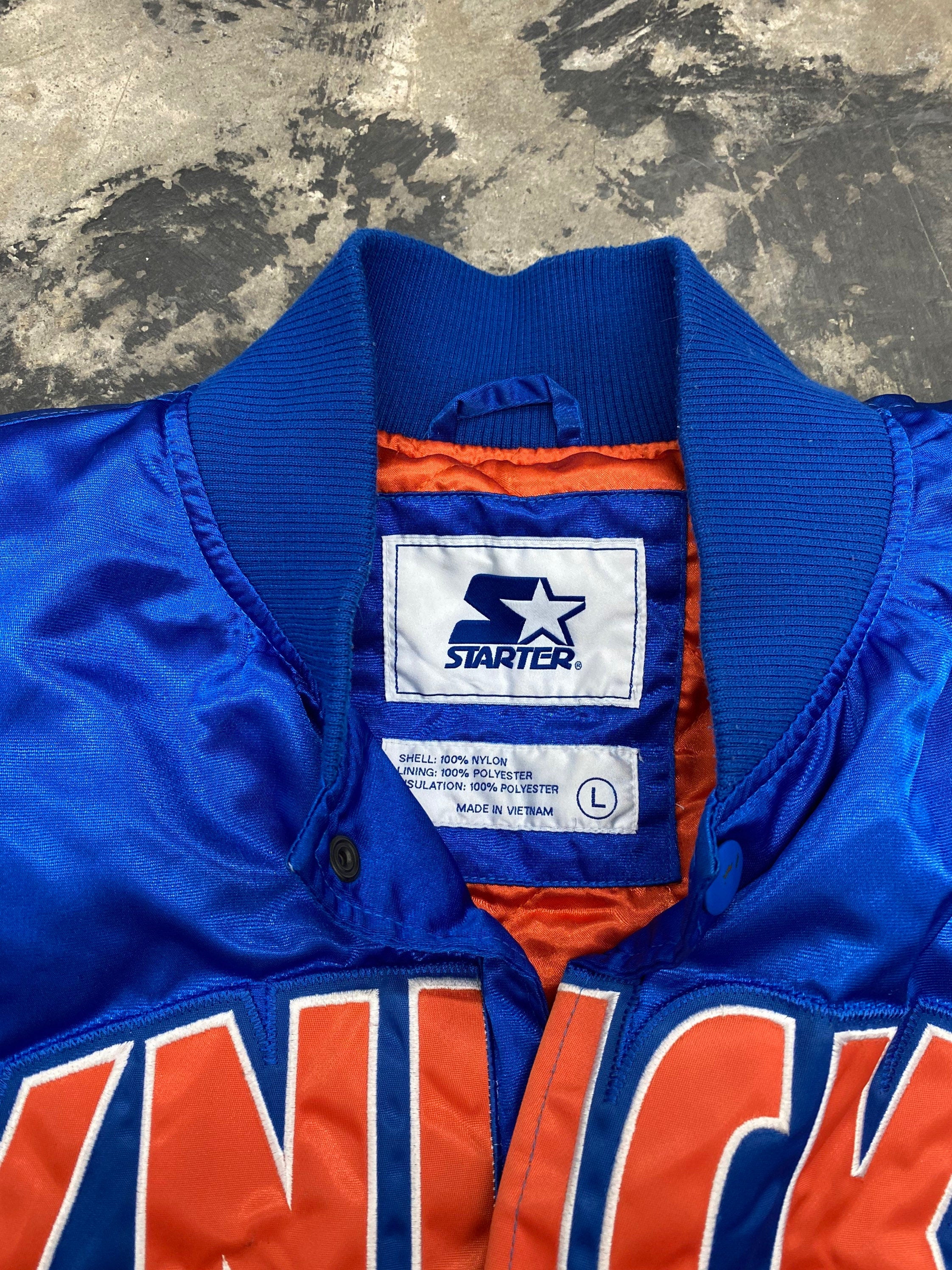 New York Knicks Starter Jacket Size XL Great - Depop