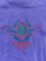 Vintage 90s Members Only Sweatshirt Size XL Purple