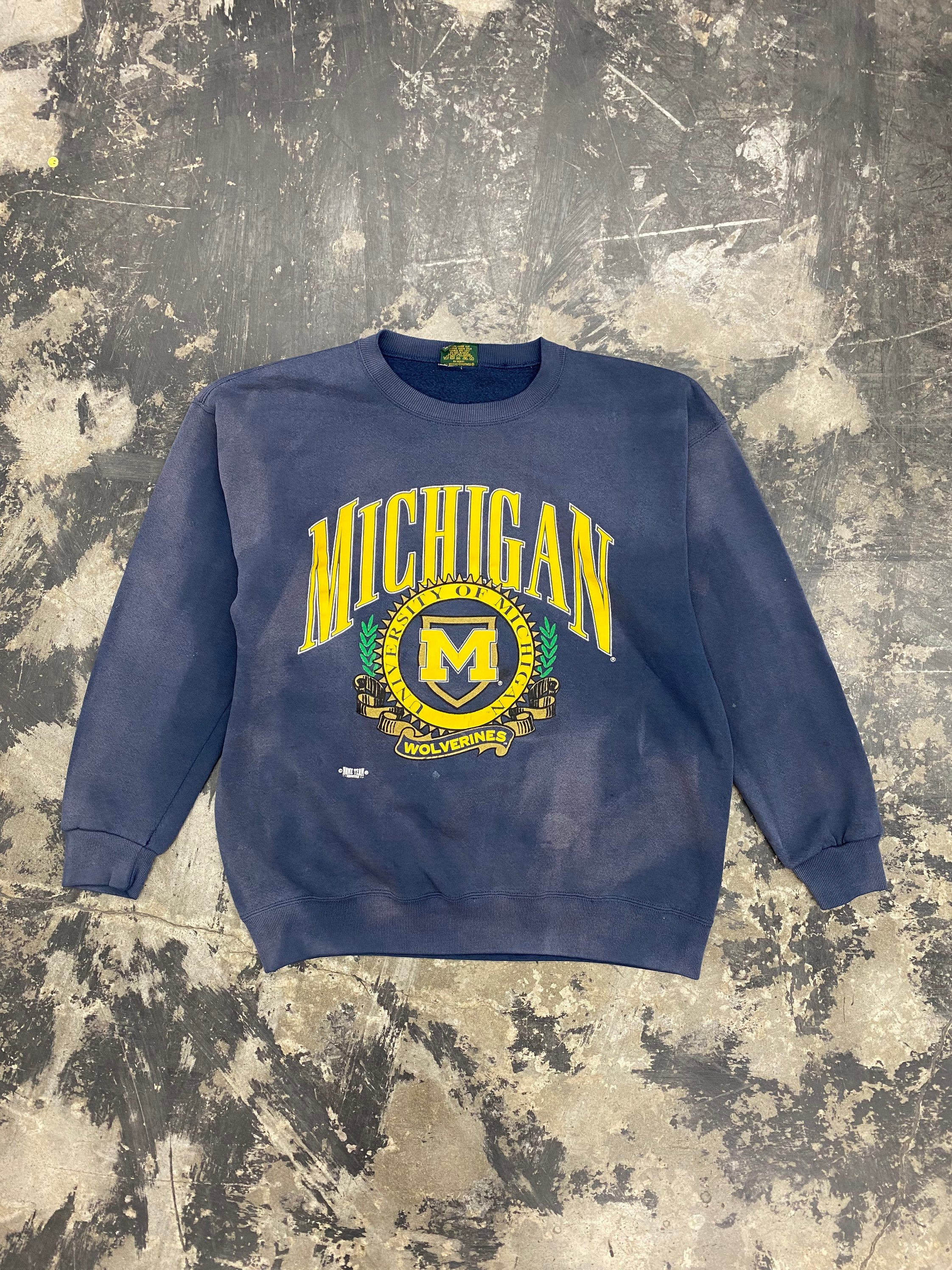 Vintage michigan hot sale wolverines sweatshirt