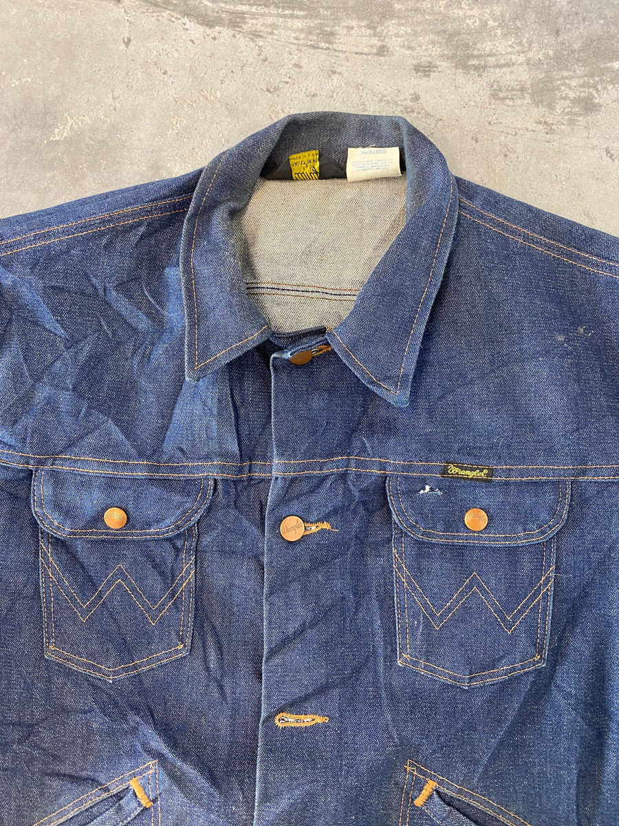 Vintage 80s Wrangler Jean Jacket Size XL 48