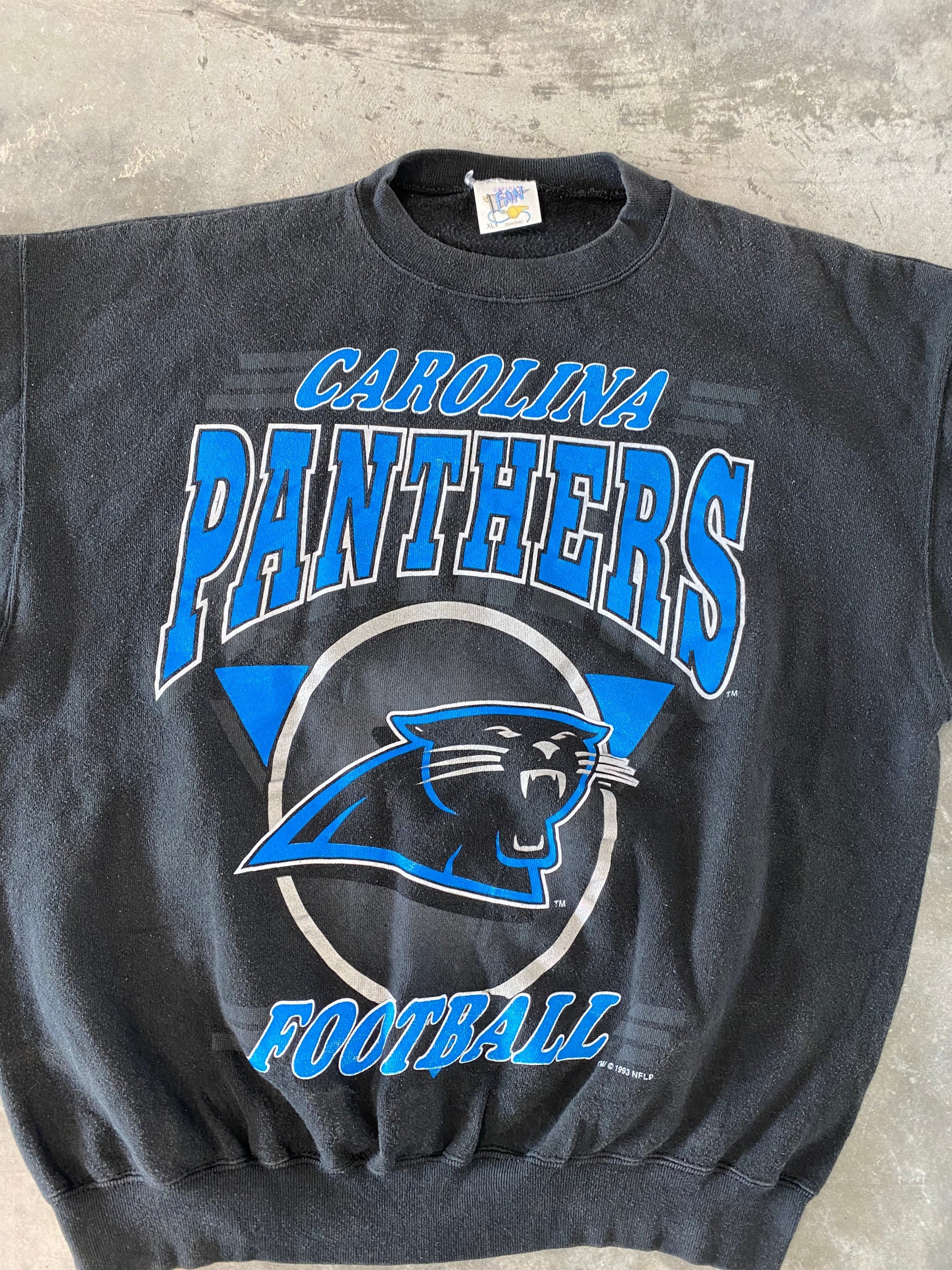 Pick!! Vintage 90s NFL Carolina Panther Crewneck Sweatshirt Nfl Carolina store Panther Sweater Nfl Carolina Panther Big Logo Printed XL