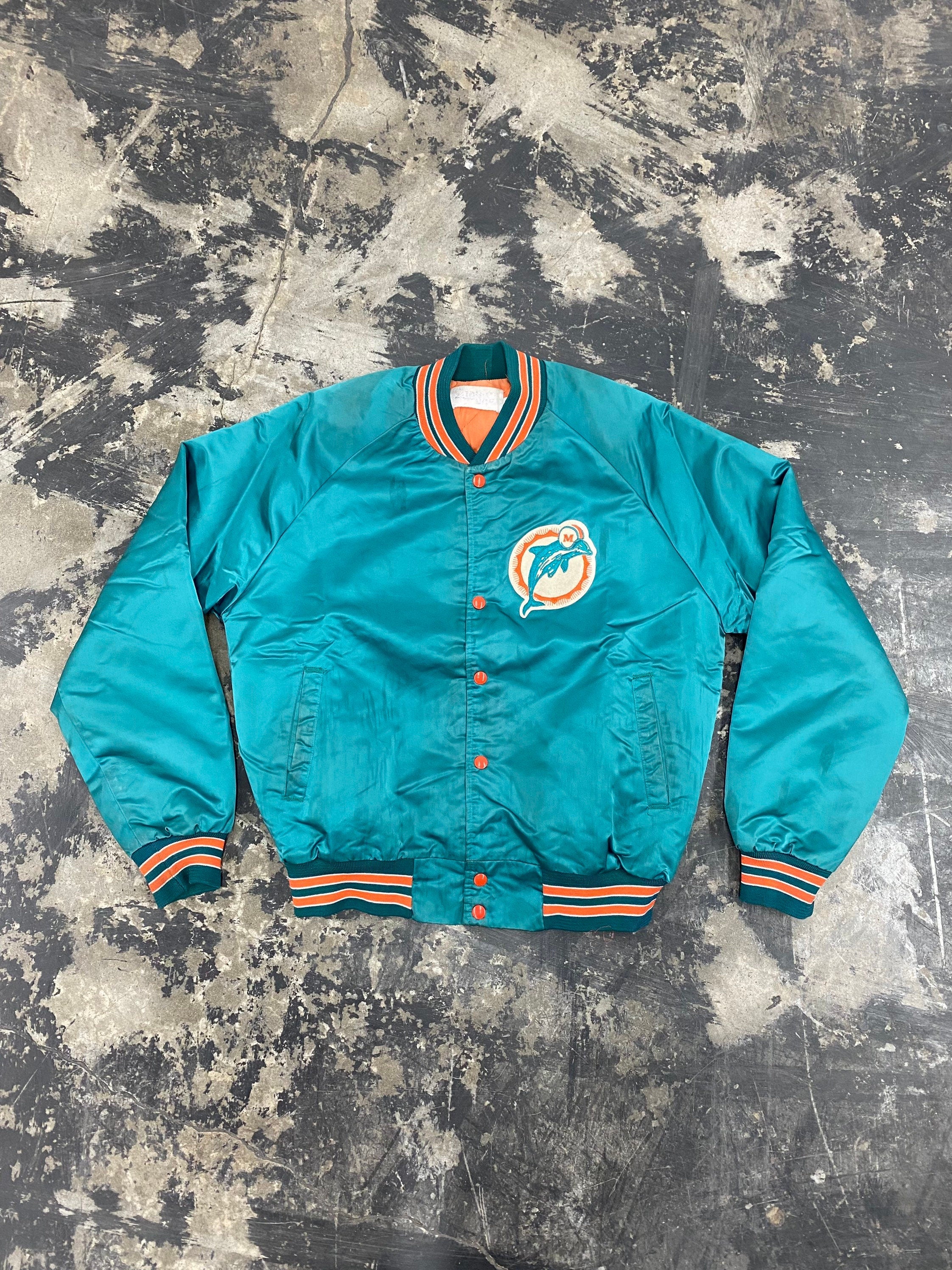 Miami Dolphins: 1980's Satin Starter Bomber Jacket (M) – National