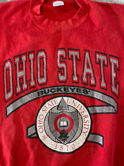 Vintage 80s Ohio State Buckeyes Sweatshirt Size Medium