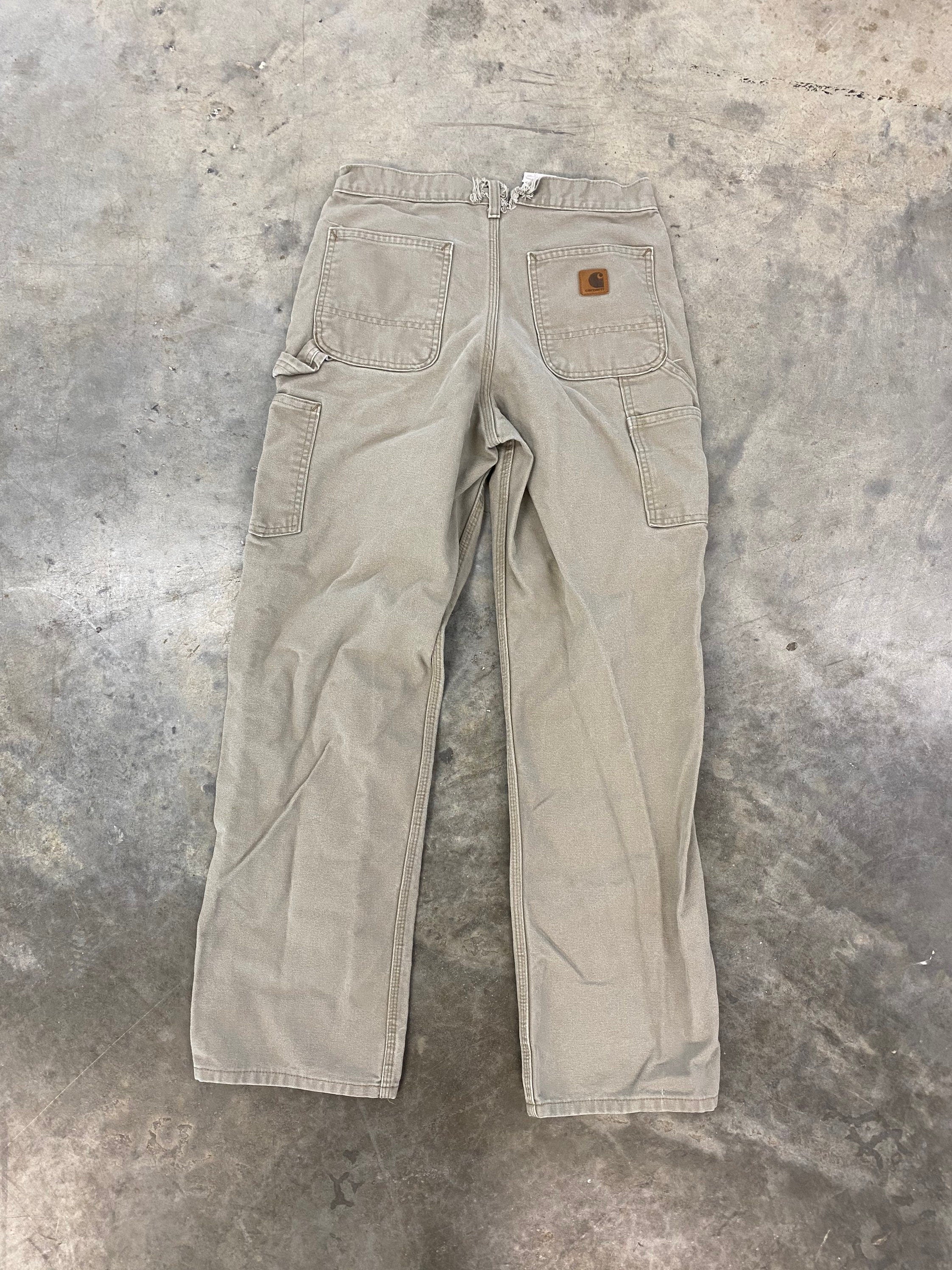 Carhartt WIP single knee carpenter trousers in brown | ASOS