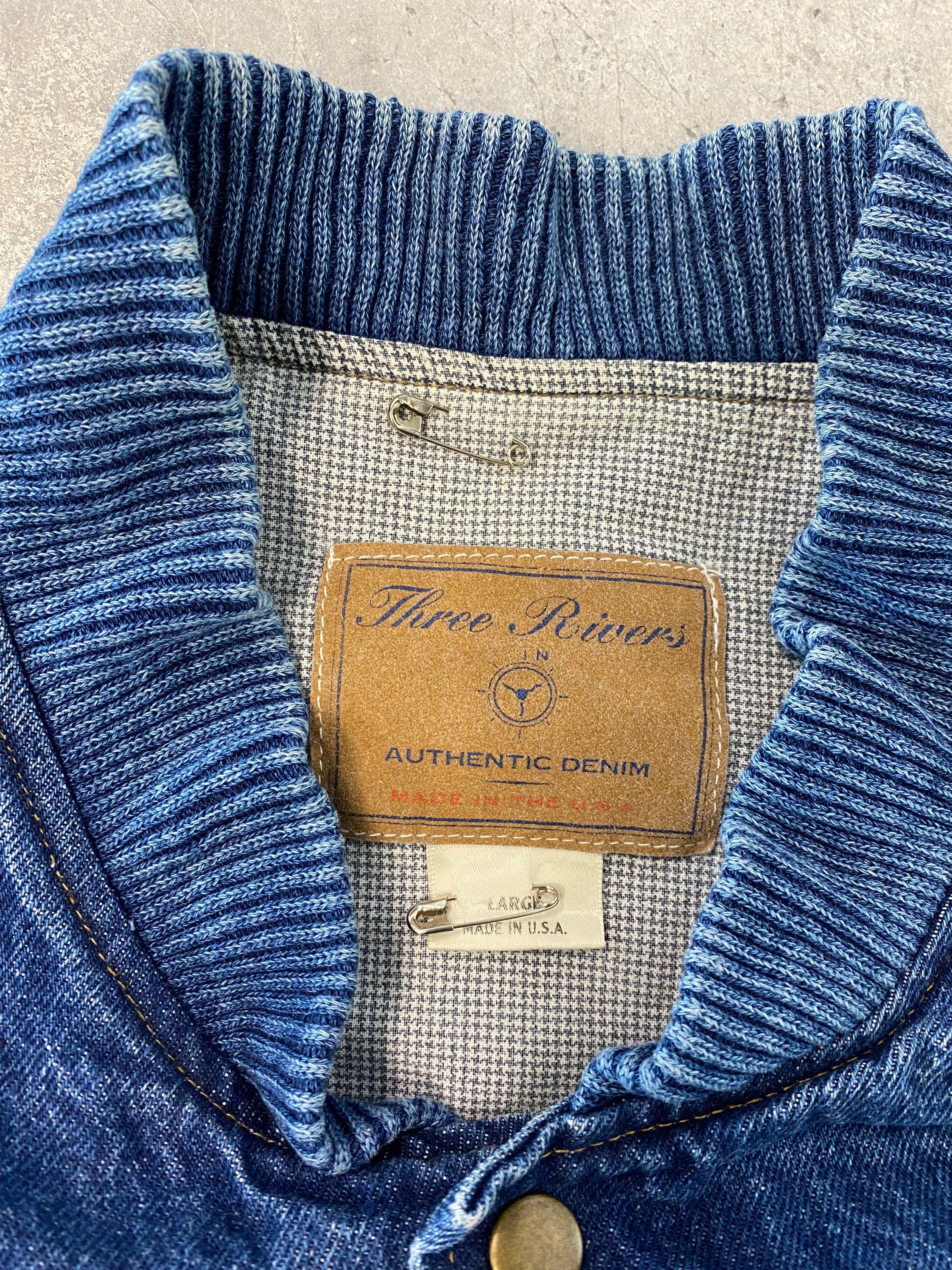 Vintage J.Crew Authentic Wear Denim Jacket Men's Large Blue | eBay