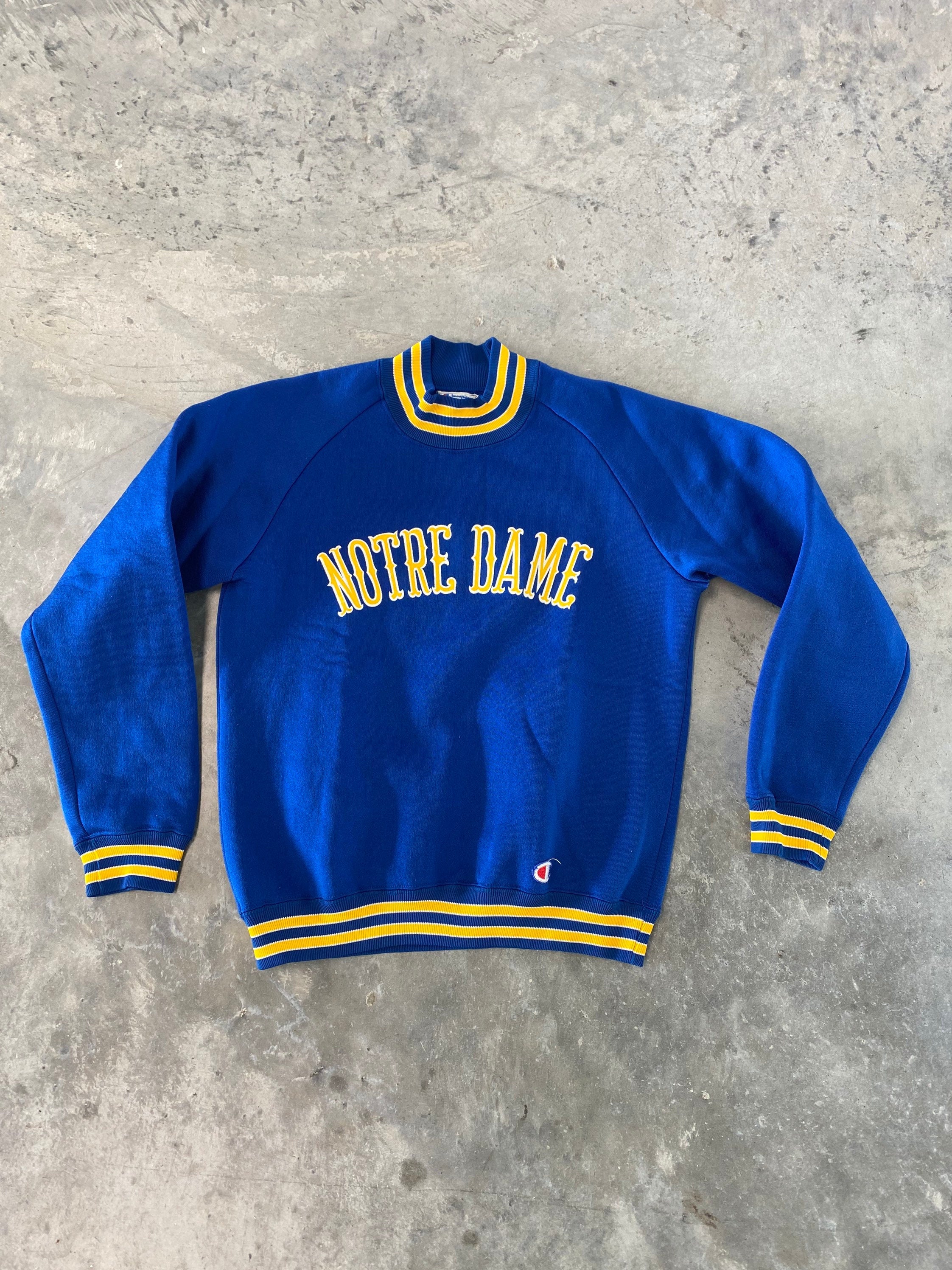 Vintage 80s Champion Notre Dame Sweatshirt Size Medium – Thrift Sh