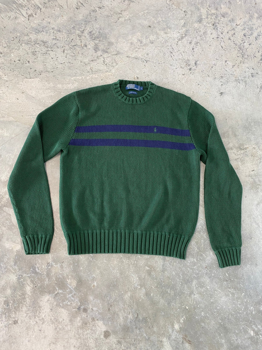 Vintage Polo Ralph Lauren Green Sweater Size Large