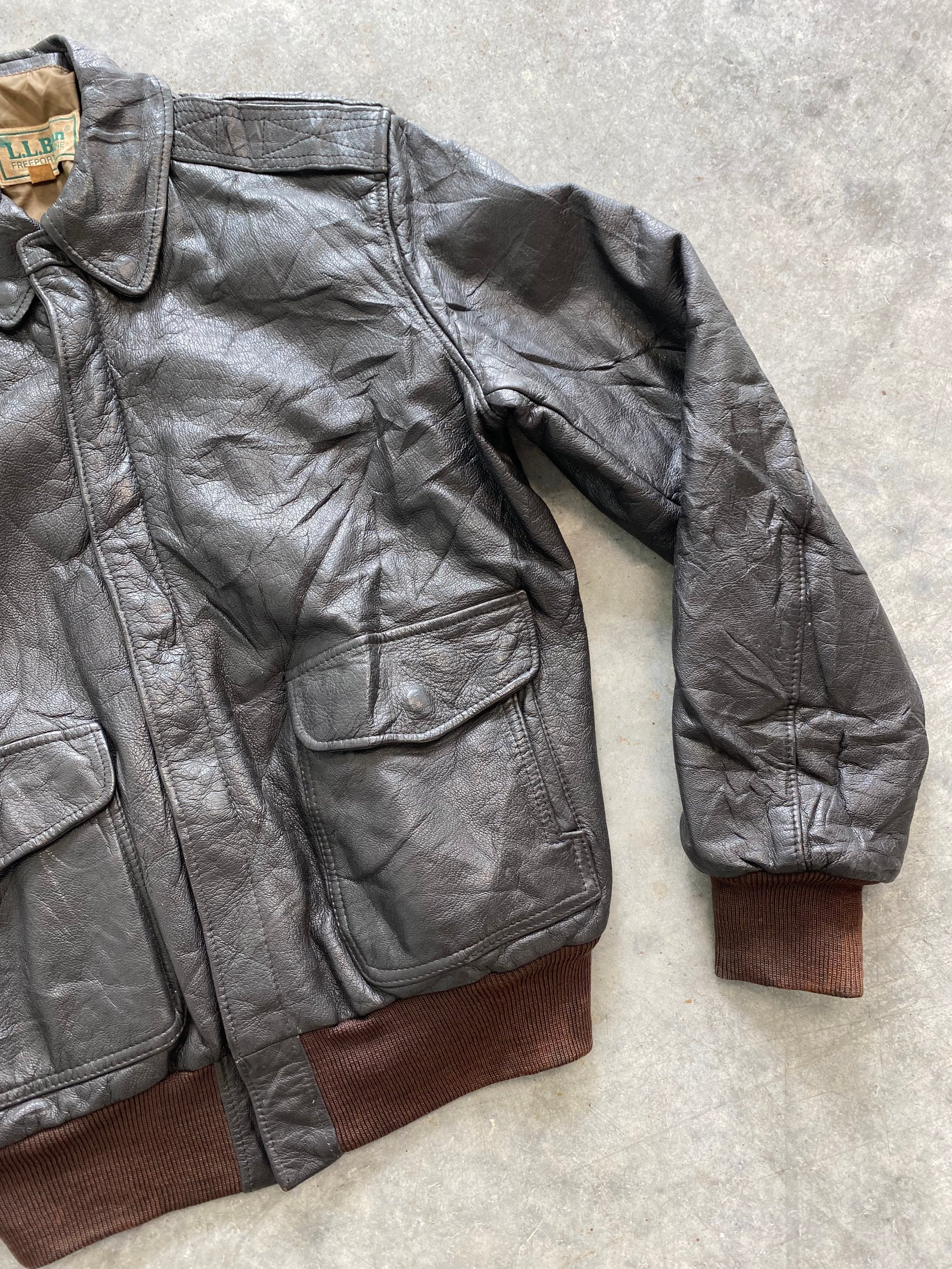 Vintage ll bean outlet bomber jacket